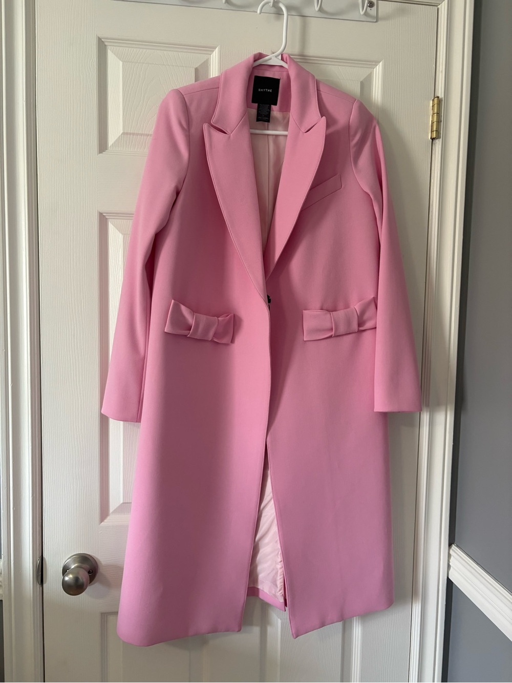 Smythe Pink Bow Coat - Picture 3 of 9